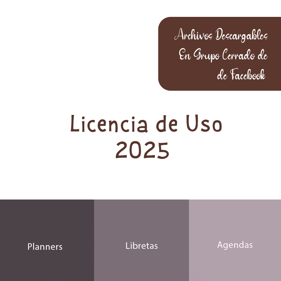 Agendas y Planificadores Licencia de Uso
