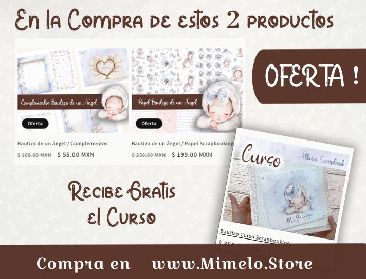 Beso de un ángel / Curso para realizar álbum de fotos