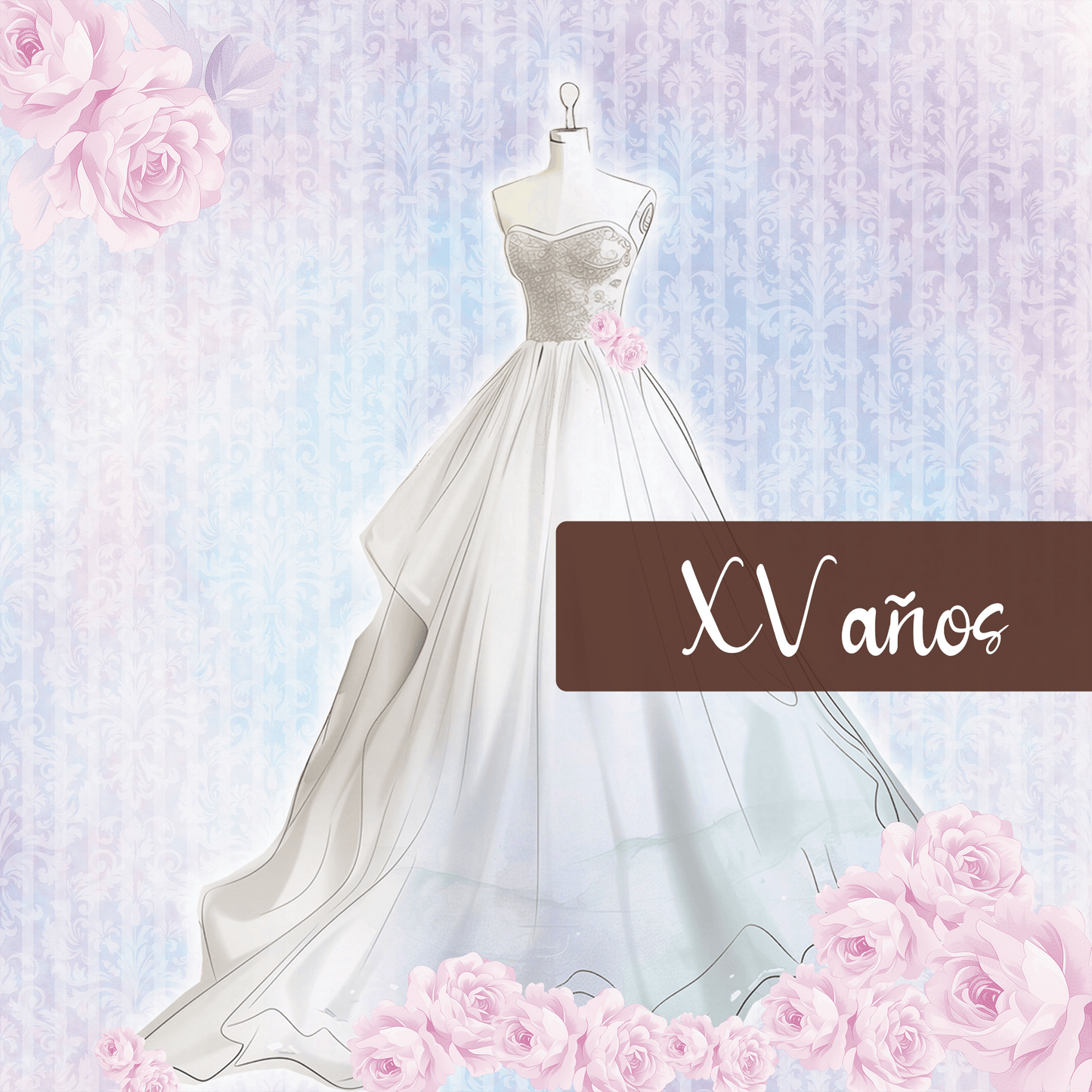 Ceremonia XV Años Papel Digital Scrapbooking