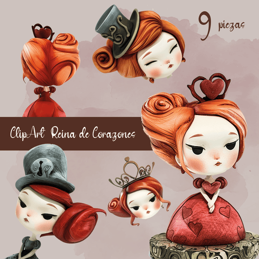 Reina de Corazones / Clipart PNG