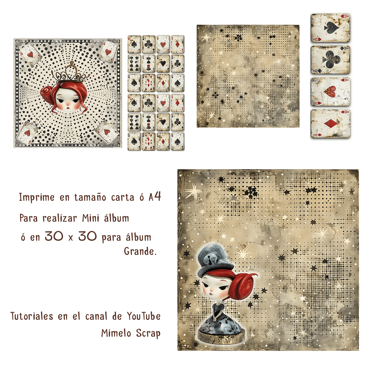 Reina de Corazones Vintage Álbum